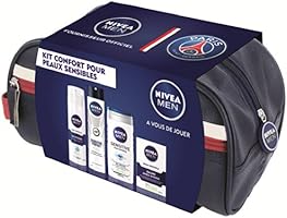 Nivea Men PSG Coffret Trousse Confort pour Peaux Sensibles - 4 Produits