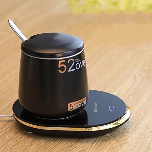 XRXY 55 Degrees Thermostatic Tea Insulation Base / Creative Practical Insulation Heating Cup / Simple Office Bedside Mini   Insulation Coaster ( Color : B )