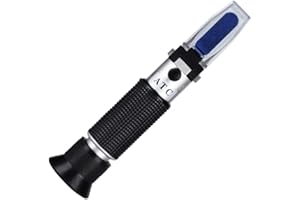 ABUYCS AIHG Hand Held Refractometer,Portable 0~32% Brix Meter Refractometer for Food Fruit Beverages Beer Wine Sugar Content Test