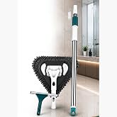 Jouis 3&rsquo;&uuml; 1 Arada Tak-&Ccedil;ıkar Cam&ccedil;ekli &Uuml;&ccedil;gen Mop Seti - Teleskopik Ayarlanabilir Saplı (80-125 cm), Mikrofiber Temizleme Başlık