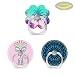Produktbild Pop Handy Finger Ring-Halterung Ständer Sockel mit Drei Auto Mount-Girly Pink Türkis Ombre Tropical Palm Tree-Whimsical Prinzessin Kitty Cat-Dark blau floral Mandala