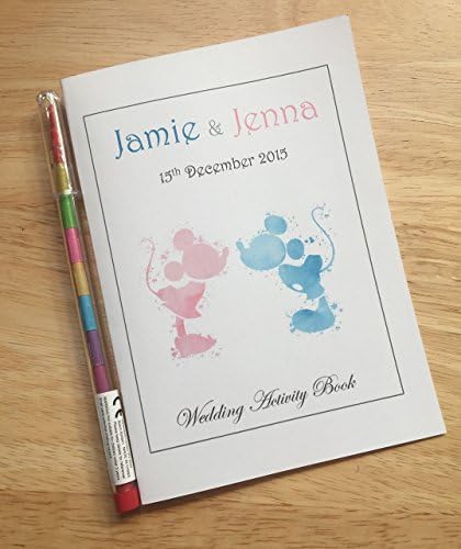 A6 Personalised Children's Wedding Activity Pack, Book - Disney Inspired