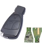 Custodia Portachiave Auto 3 Pulsanti In ABS Per Mercedes Benz W168 W202 W203 W211 (Nera)