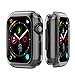 Produktbild Huhu833 Für Apple Watch 4 Hülle, Weiche Ultra dünn klar TPU Überzug Rahmen Schützen Case Silikon Bumper Protector Shell für Apple Watch iWatch Serie 40/44MM (Schwarz, 40mm)