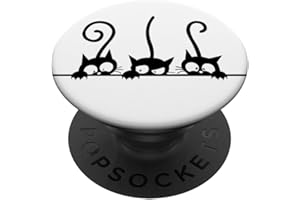 FIRE FIT DESIGNS Kitty Cat Pop Socket pour téléphone PopSockets Chaton Mignon Chat PopSockets PopGrip Interchangeable