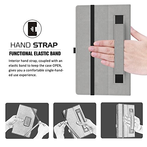 MoKo Fire HD 10 2015 Hülle – Kunstleder Ständer Schutzhülle Smart Cover mit Auto Schlaf / Wach Funktion und Stift-Schleife für Amazon Fire HD 10.1 Zoll (5. Generation – 2015 Modell), Don’t touch me - 2