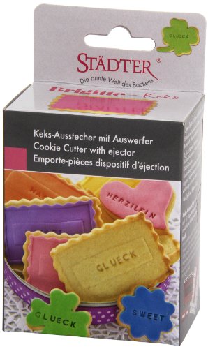 Städter 966803 Brigitte Ausstecher-Set: Keksausstecher inklusiv Buchtstaben, Zahlen und Sonderzeichen - 3