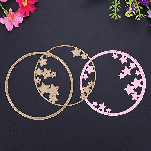 Amazingdeal365 2PCS Metall Form Stanzschablonen Schablonen Schneiden DIY Dekor Sammelalbum Karten Buchzeichen Lesezeichen als Geschenk für Freunde Geburtstag Kinder,Kindergarten Hobby Schule Handarbeit Unterricht usw. Ein tolles Geschenk! - 3