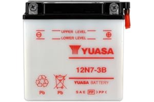YUASA – BATTERIE 12 N7 – 3B – L137 x l76 x H134 – avec entretien – Livré sans Acide
