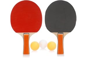 ZOREI 2 raquettes Ping Pong + 3 balles ping-pong