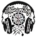 Produktbild Musik Jazz Gitarre LP Record Art Kreise Vinyl Evolution Wanduhr - Home Decor Design Innenzimmer Kinderzimmer Wohnzimmer Schlafzimmer Nursery