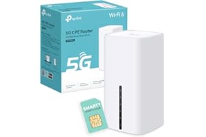 TP-Link Archer NX210 5G Router With SIM Card, AX1800 Wi-Fi 6 Dual-Band WiFi Router, Up To 4.67Gbps Download Speeds, Gigabit LAN/WAN Port, Plug & Play, EasyMesh-Compatible, Sim Slot WiFi Booster
