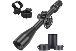 SPINA OPTICS 6-24x50E II Rifle Scopes Primo Focal Plane Riflescope con Red MRAD Precision Tree Reticle e Ombrellone