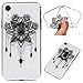 Produktbild Edauto Hülle Case Kompatibel mit iPhone XR Handyhülle Durchsichtige Stoßfest Schutzhülle Tasche Handytasche Handyschale TPU Silikon Rückhülle Schale Anti-Shock Backcover Etui Schwarzes Totem Windspiel