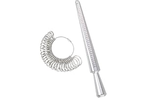 Anicy Ringgrössenmesser - Ring Größe Finder - Ringmaß Ring Sizer Messskalen Set Für DIY Schmuck Der Ring Sizer Mess Schmuck Werkzeug Set