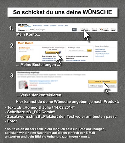 Glasherz mit Wunschfoto | Herz 80mm 2D Gravur von deinem Foto | Kristall Fotogeschenk zum Jahrestag - 5