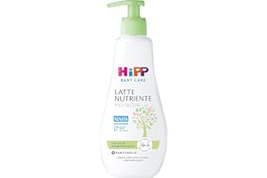 HiPP - Baby Care - Latte Nutriente per Bambini, Nutre e Idrata la Pelle in Profondità, per Pelli Secche e Sensibili, Con Olio di Mandorle Bio e Pantenolo, 1 Flacone da 300 ml
