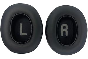 TECINITY Ersatz Ohrpolster für JBL Tune 700(700BT)/710(710BT)/720(720BT)/750(750BT,750BTNC) Kopfhörer, Ersatzpolster für JBL Tune 760(760NC), Weicherem Leder（Schwarz）