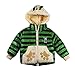 Produktbild ALIKEEY Kind Baby Mädchen Jungen Frühling Herbst Winter Oberbekleidung Kinder Jacke Mantel Schneeanzug Grün 110cm