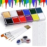 Xpassion Peinture de Visage Maquillage Enfants - Palette de Maquillage de 12 Cou