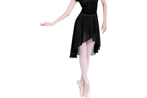 RDWESZOD Jupe de danse de ballet en mousseline de soie pour femme/fille, taille réglable