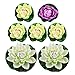 Produktbild itechor 7 Wasser Lilien Künstliche Teichpflanzen EVA Real Touch Blumen Set