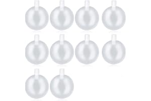 Votvlog 10 Pièces Jouets Couineurs en Plastique Transparent, Hochets Jouet Sifflets Accessoires Bruit Maker pour Jouets de Chien, Insert de Rechange pour Réparation de Jouets en Peluche (35mm)