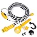 Produktbild Riiya Portable Camping Duschkabine Powered Pump Outdoor Dusche Kopfstecker in 12V Zigarettenadapter und verwandelt Wasser in stabile sanfte Stream Easy Safe