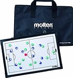 Rótulo Campo de fútbol MOLTEN Profesional Pizarra Magnética de Fútbol, Hombre, Blanco, Talla Única