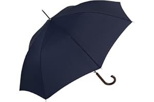 RS-VERSAND RS-Regenschirm Holzgriff groß stabil für Damen und Herren mit Automatik- navy-blau