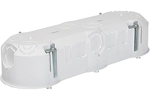 ELEKTRO-PLAST Caja de 3 compartimentos para pared hueca, 3 x 60 mm, 3562, color blanco