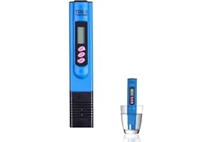QNENEAM TDS Meter Digital Water Tester, Water Quality Tester, LCD Display, 0-9990 PPM Measurement Range, 2% Accuracy, Compact and Portable for Drinking Water Aquariums Pools Spas Hydroponics Laboratory Use