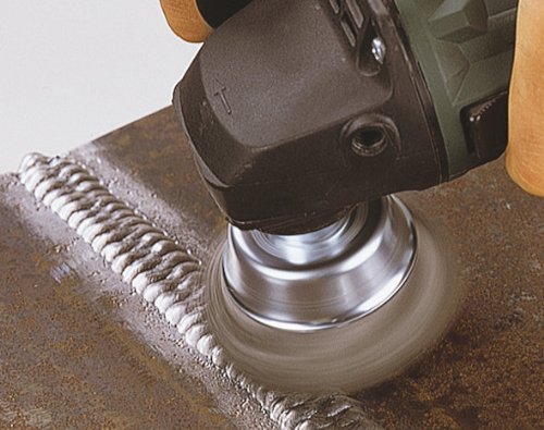 wolfcraft Topf-Drahtbürste Ø 70 mm, M14 Gewinde, Winkelschleifer, 2107000 - 2