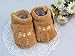 EOZY Fleece Cute Plush Paw Infant Toddler Prewalker Baby Shoes Boots Length 11cm Brown