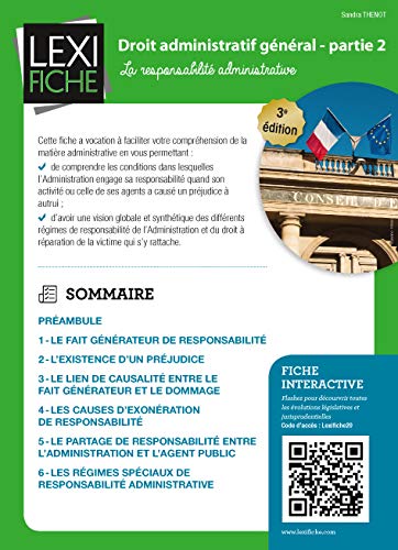Télécharger Droit administratif général partie 2 : La responsabilité administrative Livre PDF Gratuit