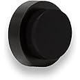 EVI Herrajes Wall Mounted Door Stop,Black Laquered - Black Rubber,24x14mm,04020524TPMNG