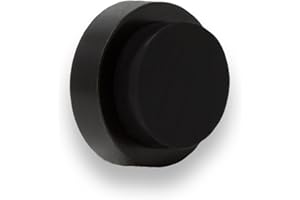 EVI HERRAJES I-205/24 NG-Manilla Tope Klej ścienny ze stali nierdzewnej czarny lakier Black-Goma