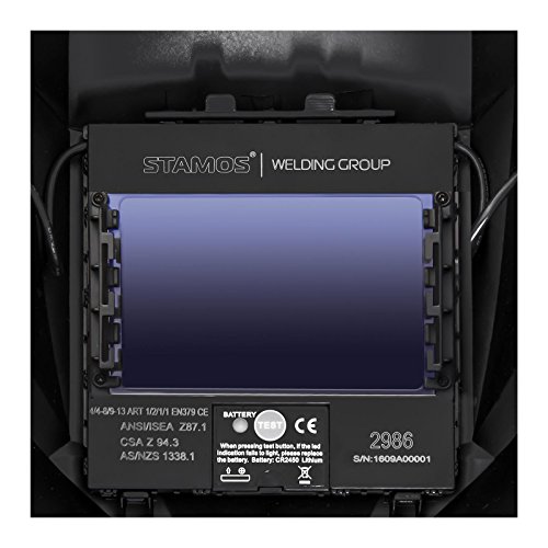 Stamos Germany – Schweißhelm Pokerface – PROFESSIONAL SERIES – 100 x 65 mm – Lichtschutz DIN 4 – 8 oder DIN 9 – 13 - 4