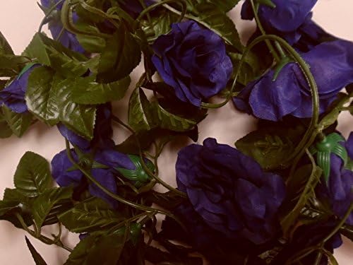 1 Large 8ft 4"Royal Blue Silk Rose Flower Garland/Wedding Flowers/Decoration/Craft/Wedding