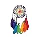 Produktbild Traumfänger Dreamcatcher Windspiele Handgemachte mit Spitze Federn Böhmen Stil Kreative Regenbogen Traumfänger Wand Innen Ornament Anhänger Dekoration für Kinderzimmer Party Hochzeit Dekoration