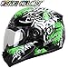 Produktbild YAXIXI Fashion Professional Motorradhelm, Creative Applique Persönlichkeit Motocross-Fahrer Integralhelm, DOT Certified Schutzkappe Four Seasons Universal,XL:61~62cm