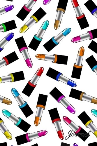 Preisvergleich Produktbild Journal: White rainbow lipstick notebook