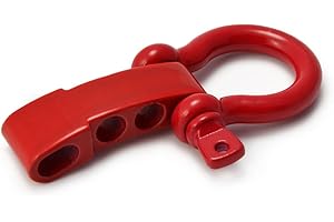 GANZOO Juego de 3 grilletes de acero lacado, con cierre de rosca de alta calidad, para pulseras paracord, cordones, etc., 33 mm x 19 mm (tamaño M), forma de O