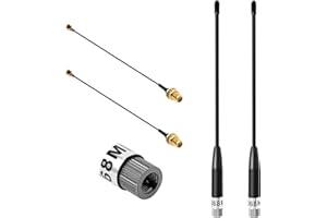 Pixelure 10dBi Gain/868MHz LoRa Antenne für ESP32/LoRa 32 V3/LoRa32u4 II, SMA Stecker 195mm + (U.FL IPX) auf SMA Buchse Kabel für Meshtastic LoRa Long Range Soft Whip-Antenne (2 Stück)