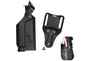 HWZ Fondina per Cintura per Pistola con Lampada Fondina per Pistola Accessori per Caccia Mano Destra per G17/19 M9 1911 USP P226 con Lampada Piccola Stile SF X300