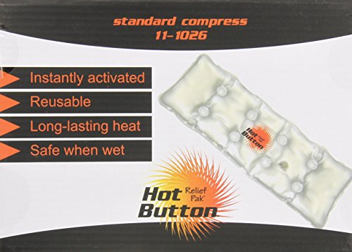 Relief Pak Hot Button Instant Reusable Hot Compress, Standard by Relief Pak