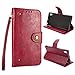 Produktbild Sony Xperia XA1 Ultra Hülle SMART LEGEND Xperia XA1 Ultra Hülle Rot Lederhülle Sony XA1 Ultra Handyhülle Ledertasche Schutzhülle Premium PU Leder Huelle Tasche Flip Case Protective Cover Innere Weiche Silikon Bookcase Handy Tasche Schale mit Kartenfächer Magnet Standfunktion Etui