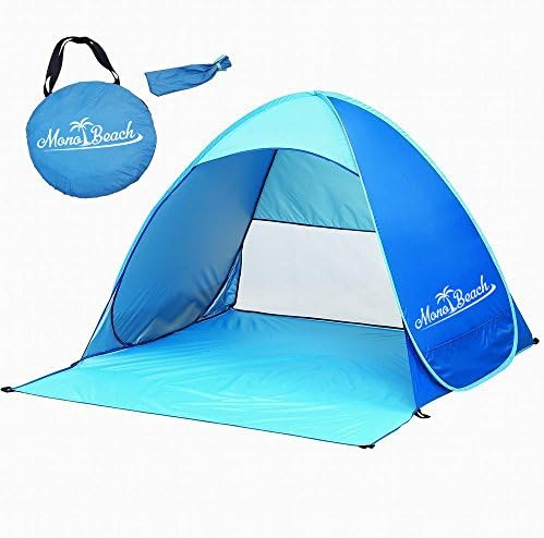 MonoBeach Beach Shelter UV 50 Sun protection tent Automatic Pop Up Baby Beach Tent with Carry Bag