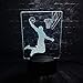 Produktbild YSFU 3D Nachtlicht Basketball Dunk Man Led Nachtlicht Schreibtisch Tischdekoration Lampe Schlafzimmer Schlaf Licht 7 Farbe