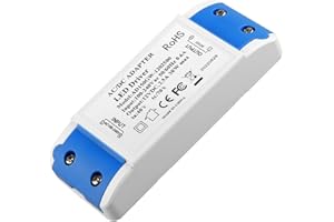 ELEZENIOC 12V LED Driver Transformer 30W 2.5A, LED Power Supply, 240V AC to 12V DC Transformer, Constant Voltage,Low Voltage Transformers for Bulbs,Light Strips and Ring Doorbell